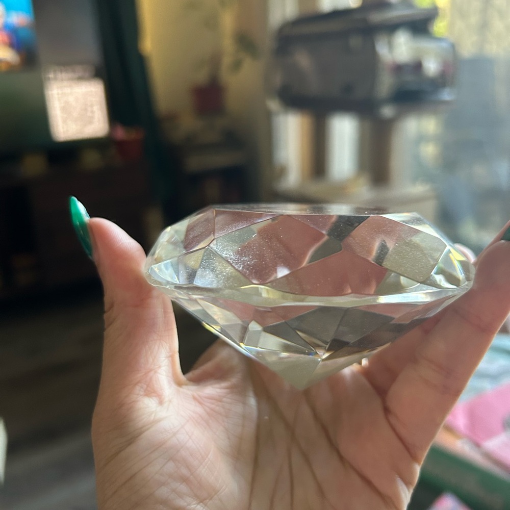 Crystal Clear Diamond Paperweight
